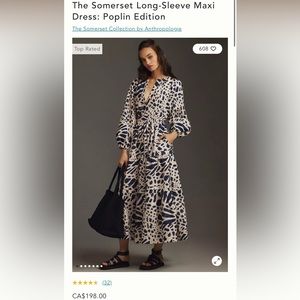 Anthropologie Somerset Long-Sleeve Maxi
Dress: Poplin Edition